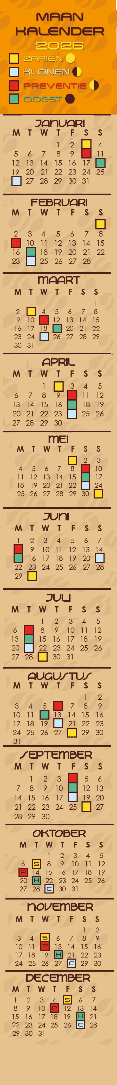 Lunar calendar